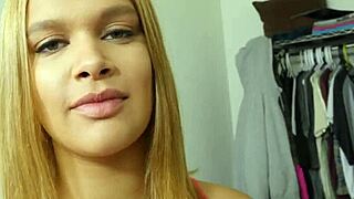 kendall kross spreads her legs wide for a hardcore blowjob with a monster cock at home