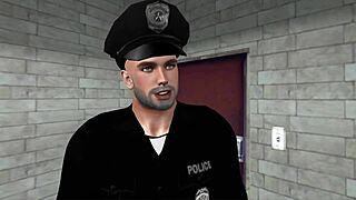 Pandy Locked in Prison for Wild Interracial Hentai Action with Guards