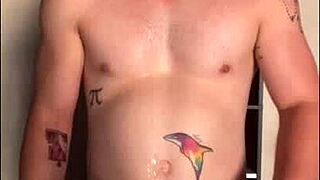 Twink Strokes His Monster Cock In The Sunlight