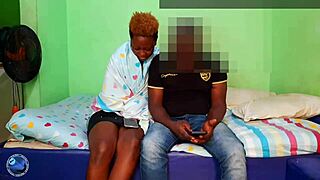 Beautiful Young Woman Fucks Huge Black Cock In Living Room, Rides Him Until He Cums Uncontrollably.