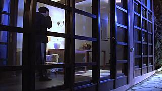 in a web chat, the brunette teen offers her mouth and pussy to divert attention