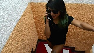 Mexican girl sucking big cock