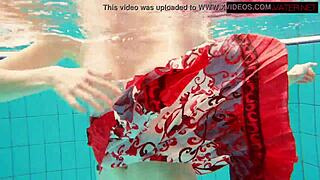 hairy ginger polish teen 18+ swims naked underwater
