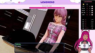 I, LewdNeko, am playin' Harem Hotel part 24 with big tits maids.