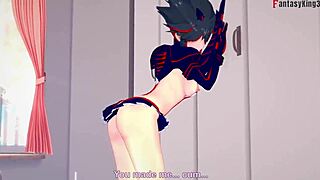 ryuko matoi from kill la kill fucking hard in pov fantasy anime