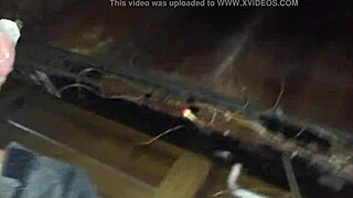 Public Friends Backyard Cum Jack Off With Condom