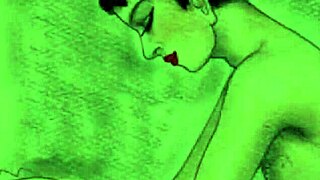 Vintage cartoon drawings from retro times