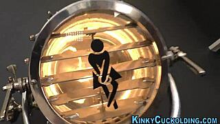 Old Cuckold Spit Roasted in Interracial Threesome