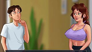 i'm playing summertime saga episode 213 with milfs