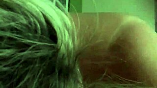 Hot blonde lover gives blowjob to big tits cock