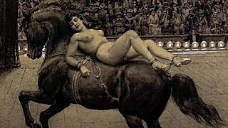 Vintage cartoon drawings from retro times