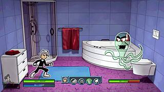 danny phantom amity park part 9 brings rough hentai action with redhead's big tits