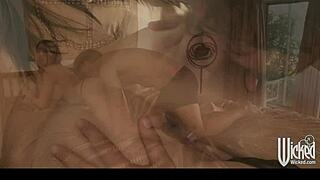 The bi-curious brunette housewife says, 'Give me that anal sex now'