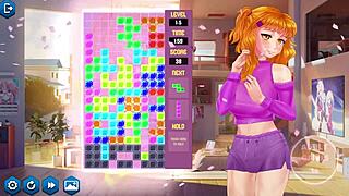 in the hentai game, trying to fuck the gamer girls