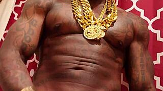 Hallelujah Johnson Worships Huge Hairy Big Black Cock While Jerking Off Solo.