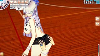 big tits handjob and blowjob in anime hentai massage 😍