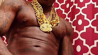 Hallelujah Johnson Worships Huge Hairy Big Black Cock While Jerking Off Solo.