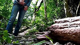 Sexy Fat Stranger Helped Me Cum Outdoors