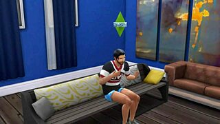 Talia gives oral to big cock in anime hentai clip