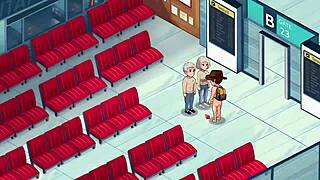 Honeysun Gameplay Part 1 Kicks Off with Redhead Flight Attendant