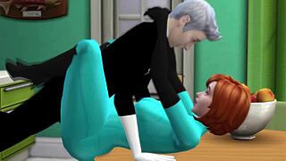 danny phantom bends his mom over and fucks her ass
