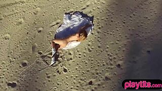 summer lover olivia bares her tight pussy and tiny tits