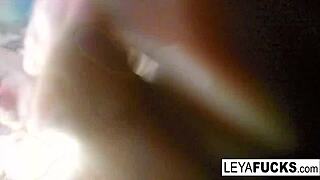 Leya Falcon plays with her ass in the shower! 😏