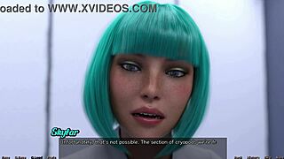 Stranded in space, waking up to good news with a curvy mature companion. It’s a wild 3D game start!