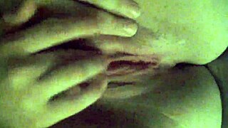 girlfriend intensely fingering her wet shaved pussy to orgasm