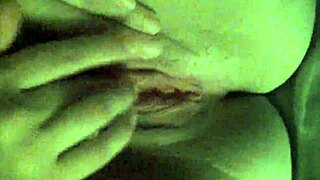 girlfriend intensely fingering her wet shaved pussy to orgasm