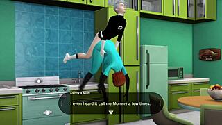 danny phantom bends his mom over and fucks her ass