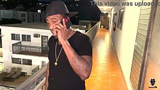 Nick Danger Rides Big Black Cock Bareback in Lingerie