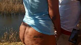 hey, check lilpuddingbowls getting wild with hardcore outdoor action, man