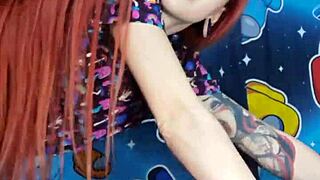 nastya fox fucks herself with unicorn dildo on twine, clipping clit and nipples