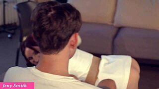 Guy Handcuffs Therapist in Unexpected Bubble Butt Tease Session