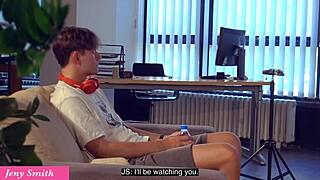 Guy Handcuffs Therapist in Unexpected Bubble Butt Tease Session