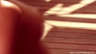 Couple enjoys intimate oiled cock massage in relaxing session