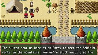 harem hentai game ep 9 - teaching naive nun blowjob skills