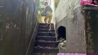 public amateur sex with german blonde teen 18+ in pov style