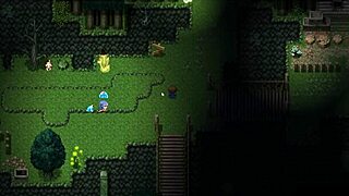 Cute girl slips in bathtub, huge tits bouncing, wet pussy exposed in harem game