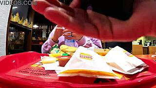 Step-Brother Lures Me to Play with Lovense Toy in Public