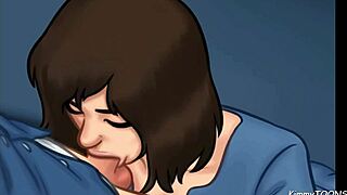 Summertime Saga - Manager's Daughter Sucks Dick Behind Desk At Work - Kimmytoons