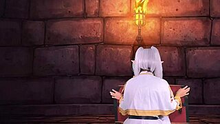 cosplay frieren - elfa busca hechizos y recluta guerrero por su espada sexual en trailer