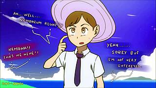 Anime girls deliver intense assjob twerking blowjob compilation