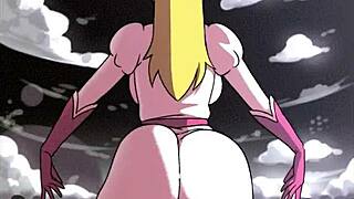 Anime girls deliver intense assjob twerking blowjob compilation