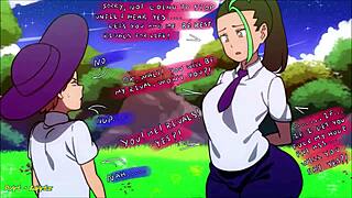 Anime girls deliver intense assjob twerking blowjob compilation