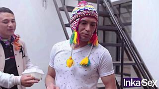 hermanastros caught fucking secretly after peruvian pollada event in wild session