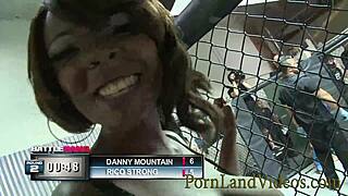 Hot Brunette Isis Love Bangs Battle Bang Winner Hard