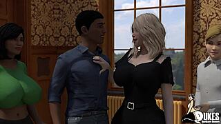 yo, these thick milfs been takin’ dick all weekend in a huge mansion!