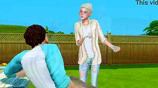 stepbrother craves huge dick in ass for rough facefuck in anime hentai